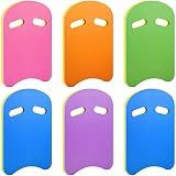 Kickboard Swimming Training Kick Board U Design Summer Aid Float Equipment EVA Foam with Integrated Hole Handle for Water Pool Accessories(Mixed Colors,6 Pcs)