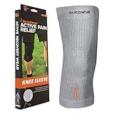 Incrediwear Knee Sleeve – Knee Braces for Knee Pain, Joint Pain Relief, Swelling, Inflammation Relief, and Circulation, Knee Support for Women and Men, Fits 18”-22” Above Kneecap (Grey, Large)