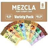 Mezcla Variety Pack Snack Bars, 10-11G Plant Based Pea Protein Treat, 8 Ct. | Gluten Free - Vegan - Healthy Adult Snack Protein Bar - Rice Cake, Granola, Breakfast Bar Alternative - Light & Airy Texture
