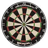 Accudart Edge Bristle Dartboard - Razor Thin Spider Wire Reduces Bounce Outs - Premium Brazilian Sisal - Advanced Metal Number Ring - Increased Playing Area - Super Thin Bullseye