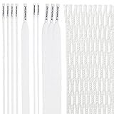 StringKing Type 4s Semi-Soft Lacrosse Mesh Kit with Mesh and Strings (White)