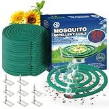 Mosquito Repellent Coils - Outdoor Use Reaches Up to 10 feet - Each Burns for 5-7 Hours (20 coils & 8 Coil Stands) for Patio Backyard