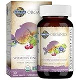 Garden of Life Multivitamin for Women - Organics Women's Once Daily, Whole Food Multi with Iron, Biotin, Vegan Organic Vitamin, Energy Hair Skin & Nails, 30 Tablets