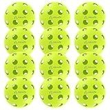 Akiefb Pro-Grade 40-Hole Outdoor/Indoor Pickleball Balls(12Pack) High Bounce, Durable Construction with Wind-Resistant Design, Built for Practice & Rec for Competitive Play(Green)