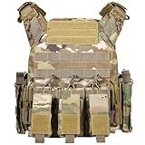 Tactical Vest, Lightweight 3D Breathable Vest for Training, Camouflage