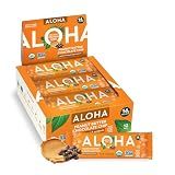ALOHA Organic Plant Based Protein Bar | Peanut Butter Chocolate Chip, 12 Ct