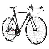 HH HILAND 700C Road Bike, 14 Speeds Sport Bike, Light Weight Aluminum Frame, Racing Bike for Men Women Adult Bicycle Black 53 CM Frame