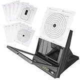 BB Gun & Airsoft Targets by Guyuyii - Portable Target Stand with BB Catcher - Great for Backyard and Indoor Practice - 10/60 PCS Targets Included