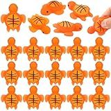 Seenelling 20 Pcs Basketball Team Gifts Party Favor Mini 1.77 Inch Basketball Stress Balls Turtle Squeeze Toy Emotional Inspirational Sports Gift Squeeze Ball for Birthday Party Team Players Fans
