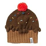 Neff Women's One Size Cupcake Beanie Hat, Chocolate