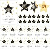 24 Set You Make a Difference Best Team Ever Employee Appreciation Gift Bulk Star Badge Lapel Pins Inspirational Greeting Card(Best Team Ever)