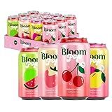 Bloom Pop Prebiotic Soda 12 Pack, Variety Pack, 12oz Cans | Prebiotic Soda for Gut Health, Low Calorie Soda, No Caffeine, Healthy Soft Drink Alternative