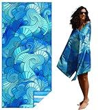 Thin Lightweight Microfiber Beach Towel Sand Free Quick Dry Absorbent Compact Towels for Swimming Pool Camping Beach Accessories Large Easy Pack Travel Things for Vacation Essentials Adult Gift