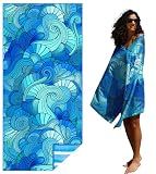 Thin Lightweight Microfiber Beach Towel Sand Free Quick Dry Absorbent Compact Towels for Swimming Pool Camping Beach Accessories Large Easy Pack Travel Things for Vacation Essentials Adult Gift