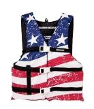 Sportstuff Stars & Stripes Life Jacket for Adults & Kids - USCG Approved Life Vest for Men, Women, Youth & Child, Open-Side Watersports Vest for Boating, Tubing & Swimming, Youth 50 - 90 Lbs