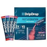 DripDrop Hydration Juicy Variety Pack, Electrolyte Packets, 32 Count