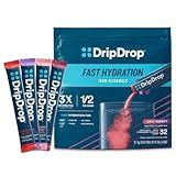 DripDrop Hydration Juicy Variety Pack, Electrolyte Packets, 32 Count
