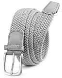 CHAOREN Stretch Mens Belt - Braided Elastic Golf Belt for Men 1 3/8"- Fits Casual Jeans & Shorts