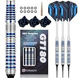 WIN.MAX Darts Soft Tip Set - 90% Tungsten Soft Tip Darts Set Professional 18 Grams Soft Darts Pro Dart Set with Extra 3 Flights