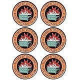 Huquary 1/6/12 Pcs Dumpster Fire Enamel Pins Response Team Alloy Badges Hilarious Gifts for Employee Coworkers Team Leader(Orange,6 Pcs)