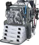 Piscifun Fishing Backpack with 2 Rod Holders, 4 Boxes & Rain Cover, VEIL