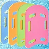 4 Pack Swimming Kickboard for Kids, Contour Kick Board with Handles for Beginners,Swim Kick Board for Swimming Training U Design EVA Foam Swim Board for Beginner Float Exercise Equipment