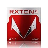 AFLICT Loki RXTON 1 Table Tennis Rubber Sheet, 2.1mm Professional ITTF Approved Sticky Ping Pong Racket Rubber, Hard Cake Sponge for Quick Attack Offensive (Black)
