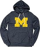 Michigan Wolverines Tri-Blend Hoodie Vintage Icon Team Color, X-Large