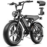 Jasion RetroVolt Electric Bike, 70-Mile Range, 2000W Peak, Fat Tire