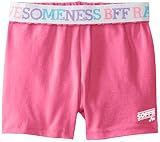 Soffe Girls Authentic Cheer Short, Cotton Candy/Awesome Band, Large
