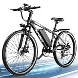 Electric Bike for Adults, 1500W Peak Motor, 65 Miles Range, 26" Mountain Ebike, 48V 10.4Ah Removable Battery Ebike 7 Speed, Electric Bicycle for Commute