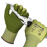 Schwer 2 Pairs A7 Cut Resistant Fishing Gloves, Touchscreen, CR3009, L