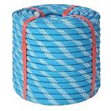Double Braid Arborist Rope, 1/2 Inch x 100 ft, 9000 LBS Breaking Strength Heavy Duty Tree Climbing Rope, Outdoor Swing Rope for Trees, Climbing, Sailing & General Use