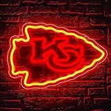 Football Neon Sign for Wall Decor Football Neon Light for Man Cave or Garage Birthday Gifts for Men with Dimmable Rugby Team Logo Light Up Sign for Bar Dorm Party Game Room Size 16.1*10.6In(ZYLD058)