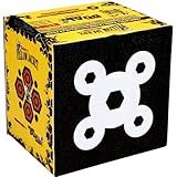 Morrell Yellow Jacket Dual Threat 350 FPS Foam Archery Target Block for Compound Bows and Crossbows, with 4 Sides and 32 Bullseyes, Yellow