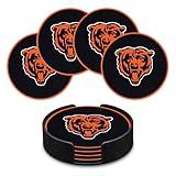 Rico Industries NFL Football Chicago Bears Classic Favorites: PVC Coaster Set (4-Pack)