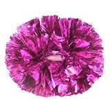 Hooshing 2PCS Hot Pink Pom Poms Cheerleading with Baton Handle for Team Spirit Sports Dance Cheering