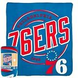 Northwest NBA Philadelphia 76ers Unisex-Adult Fleece Throw Blanket, 50" x 60", Campaign