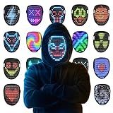 Mr.Pang LED Mask Light up Mask with Gesture Sensing, Cool Face Transforming Mask, Perfect Gifts for Halloween Christmas Birthday Cosplay Party