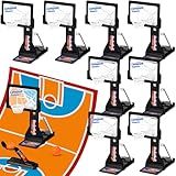 VioraWhite 8 Pack Basketball Game Toys Tabletop Basketball Shooting Game Mini Desktop Basket Ball Gift Desk for Adults Office Relax Reduce Stress Prizes Party Favors Birthday Gift(Black)