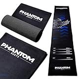 Darts Mat with Oche – Professional Dartboard Mat for Floor Protection, Non-Slip Rubber Backing, Portable Darts Distance Mat with Throwing Lines for Home or Pub