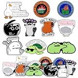 Zkptops 10Pcs Funny Enamel Pins Bulk Funny Enamel Backpack Pins Cool Badges Lapel Pin for Women Men Aesthetic Novelty Button Brooch Pin Fashion Jewelry Accessories for Backpacks Hats Bags Landyards