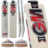 GM | Cricket Bat | Radon | Prime English Willow | DXM, ToeTek, Grained DuraCover | Harrow Size Suitable for Players 163-168cm / 5' 4" - 5' 6" | Gunn & Moore