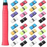 Jerify 24 Pieces Tennis Racket Grip Tape, Precut Badminton Racket Overgrips Tape with Velvety Comfort for Anti Slip and Absorbent Grip(Assorted Colors,Classic Style)