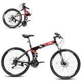 CamPingSurvivals 26"/27.5"Foldable Bike Folding Mountain Bike for Men&Women