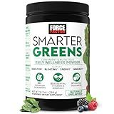 Force Factor Smarter Greens Daily Wellness Powder, Greens Superfood Powder to Support Gut Health, Bloating, & Digestion, with 40+ Superfoods, 125 Million CFUs of Probiotics, Unflavored, 30 Servings