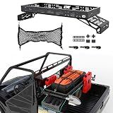 NIXFACE UTV Cargo Rack Aluminum Adjustable W/Cargo Net