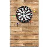 Hahafelt 36 x 24 x 0.5 Inch Felt Wood Grain Dart Board Wall Protectors Square Dart Board Backing Tiles Dartboard Backboard Cork Backboards Alternative (Burlywood)
