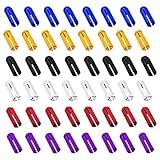 LNQ LUNIQI 48 Pcs Dart Flight Wing Savers Protectors Aluminum Alloy Dart Wing Corrector Fixed 90 Degrees Professional Competition Dart Accessories, 6 Colors