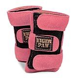 Tiger Paw Authentic Gymnastics Wrist Supports (Sold in Pairs)- Original Competition-Grade Gymnastics Wrist Guards, Wrist Support Braces, Adjustable, Made in USA Hand Wraps (Pink)